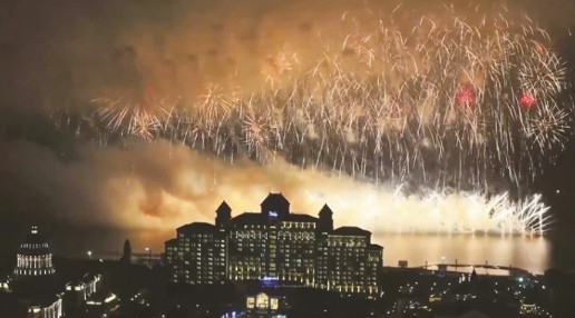 長三角（啟東）六國海上煙花大賽落幕