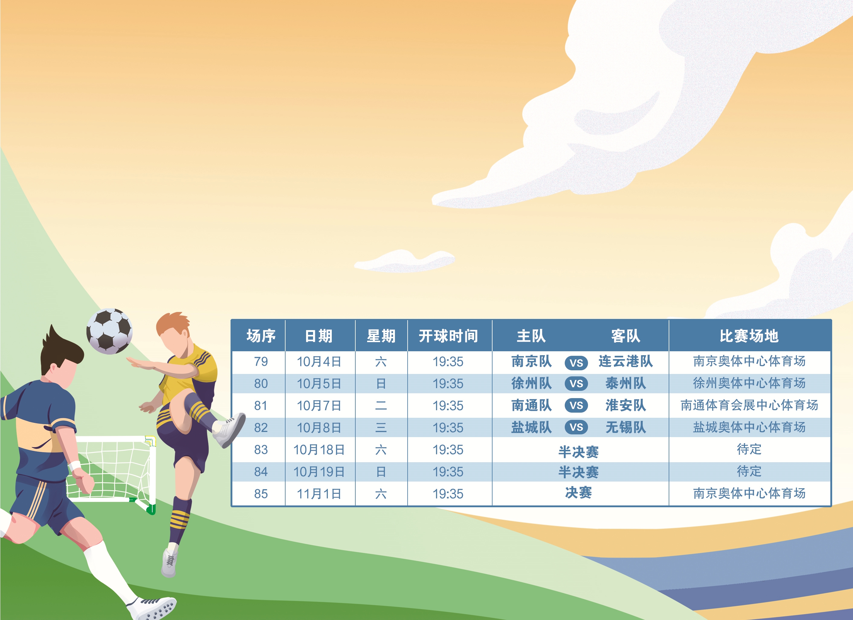 “蘇超”將開啟“國慶四天樂”模式